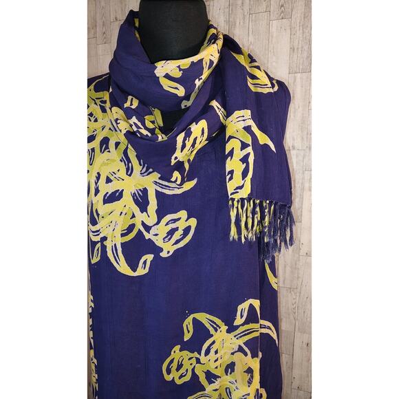 OK Mike Woman One Size Purple Rayon Long Maxi Dress attached Top and Scarf FLAWS - Picture 6 of 16